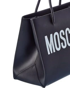 MOSCHINO Logo Printed Small Leather Tote Women -Women's Fashion General Store 1161422559 RLLD 3