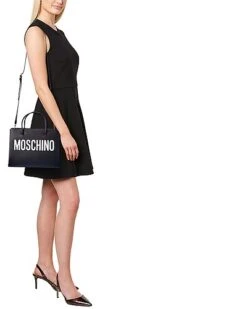 MOSCHINO Logo Printed Small Leather Tote Women -Women's Fashion General Store 1161422559 RLLD 4