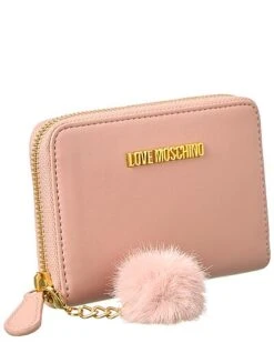LOVE MOSCHINO Pom Pom Zip Around Wallet Women -Women's Fashion General Store 1162419058 RLLD 4
