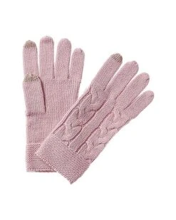 Luxe Cable Wool-Blend Gloves Women