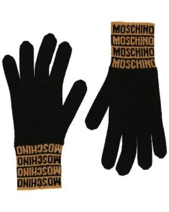 MOSCHINO Wool-Blend Gloves Women