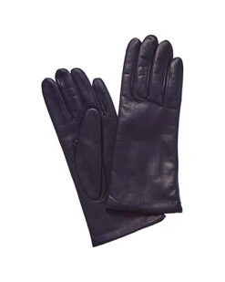 Cashmere-Lined Leather Gloves Women
