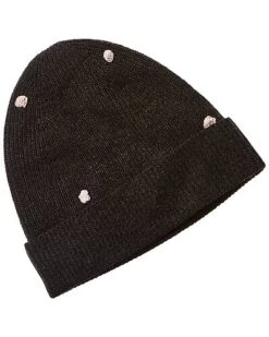 Bobble Cashmere Beanie Women