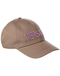 Versace Embroidered Logo Baseball Cap Women