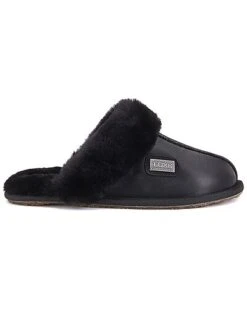 D Mule Satin Sheepskin Slipper Women