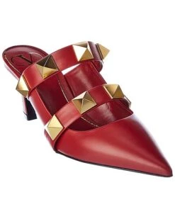 Valentino Roman Stud 65 Leather Mule Women