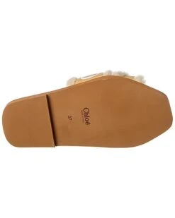 Chloé Woody Canvas & Shearling Slide Women -Women's Fashion General Store 1313123828 RLLD 4