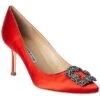 Manolo Blahnik Hangisi 70 Satin Pump Women