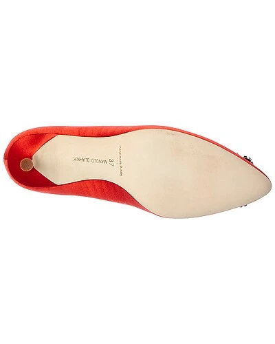 Manolo Blahnik Hangisi 70 Satin Pump Women 6 Manolo Blahnik Hangisi 70 Satin Pump Women - Image 4