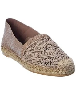Valentino Beaded Leather Espadrille Women