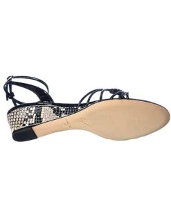 Giuseppe Zanotti Ylenia 30 Python & Patent Wedge Sandal Women -Women's Fashion General Store 1313195119 RLLD 4