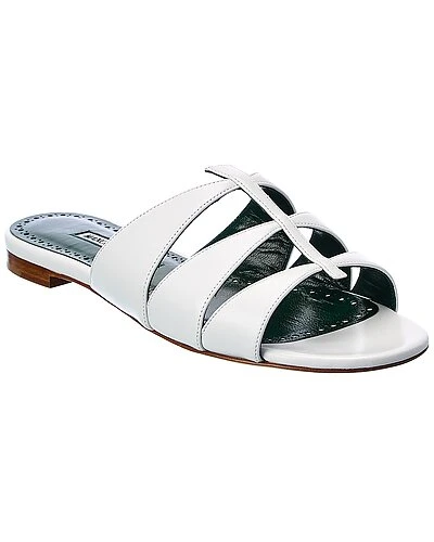 Manolo Blahnik Nooramu Leather Sandal Women 3 Manolo Blahnik Nooramu Leather Sandal Women