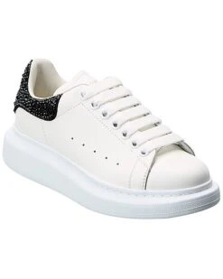 Alexander McQueen Oversized Leather & Glitter Sneaker Women
