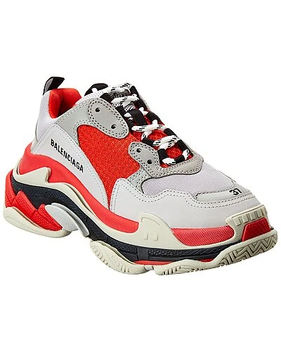 Balenciaga Triple S Leather Sneaker Women 3 Balenciaga Triple S Leather Sneaker Women