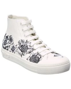 Salvatore Ferragamo Nirvana Leather High-Top Sneaker Women