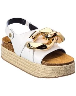 JW Anderson Chain Leather Platform Sandal Women