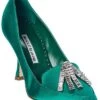 Manolo Blahnik Mbina 90 Satin Pump Women