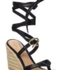 Bbon Beachclub 85 Leather Wedge Sandal Women