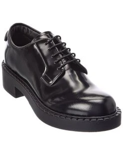 Prada Brushed Leather Oxford Women