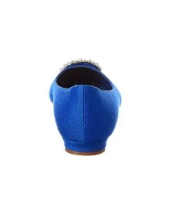 Manolo Blahnik Hangisi Linen Flat Women 9 Manolo Blahnik Hangisi Linen Flat Women -Women's Fashion General Store 1313382825 RLLD 3