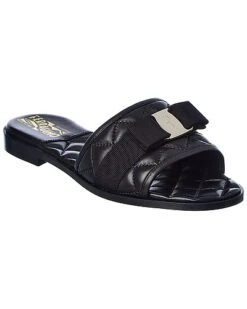 Salvatore Ferragamo LoveC Q Leather Sandal Women