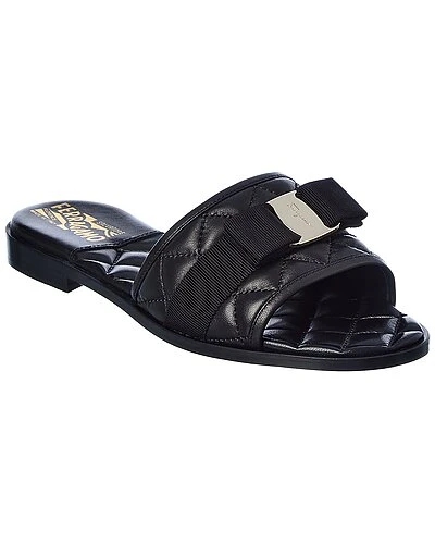Salvatore Ferragamo LoveC Q Leather Sandal Women 3 Salvatore Ferragamo LoveC Q Leather Sandal Women