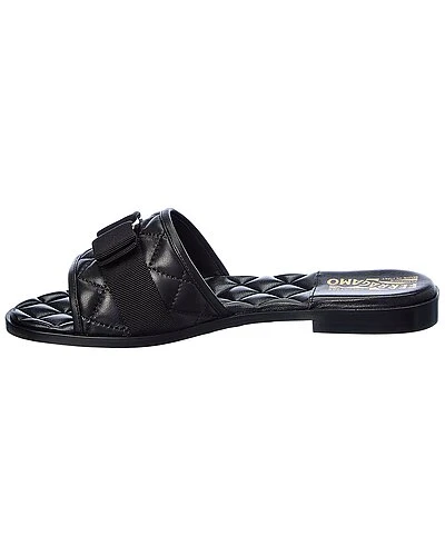 Salvatore Ferragamo LoveC Q Leather Sandal Women 4 Salvatore Ferragamo LoveC Q Leather Sandal Women - Image 2