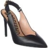 MOSCHINO Logo Leather Slingback Pump Women