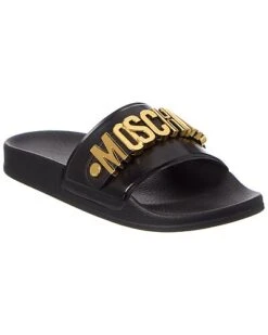 MOSCHINO Logo Lettering Rubber Slide Women