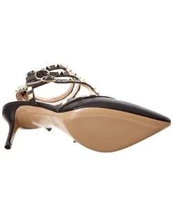 Valentino Rockstud Caged 65 Grainy Leather Ankle Strap Pump Women -Women's Fashion General Store 1313427765 RLLD 4