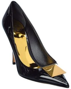 Valentino One Stud 100 Patent Pump Women