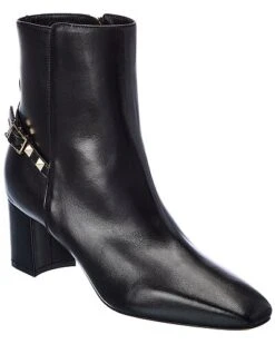Valentino Rockstud 60 Leather Bootie Women