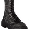 FENDI Domino FF Jacquard & Leather Biker Boot Women -Women's Fashion General Store 1313500955 RLLD 1