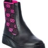 Gucci GG Knit & Leather Bootie Women