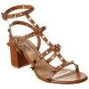 Valentino Rockstud Caged 60 Leather Ankle Strap Sandal Women