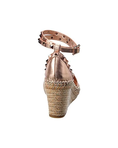 Valentino Rockstud 85 Leather Wedge Sandal Women 5 Valentino Rockstud 85 Leather Wedge Sandal Women - Image 3