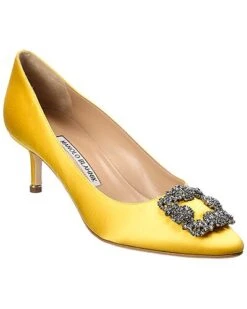 Manolo Blahnik Hangisi 50 Satin Pump Women