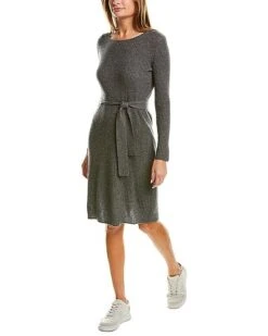 Brushed Rib Wool & Cashmere-Blend Sweaterdress Women