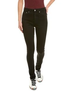 Rag & Bone Nina Black High-Rise Skinny Jean Women
