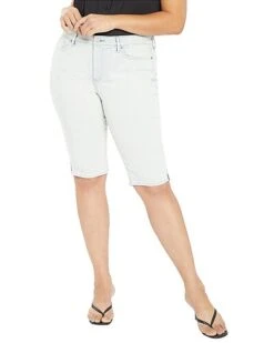 NYDJ Plus Knee Capri Riveted Ss Slits Jean Women
