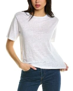 Vince Relaxed Linen T-Shirt Women