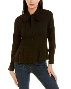 Tie Neck Blouse Women