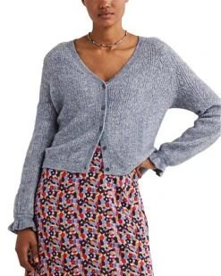 Boden Fluffy Pointelle Mohair & Wool-Blend Cardigan Women