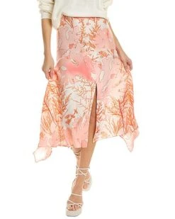 STELLA MCCARTNEY Ariah Silk Midi Skirt Women