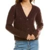 Vince Crochet Wool & Cashmere-Blend Cardigan Women