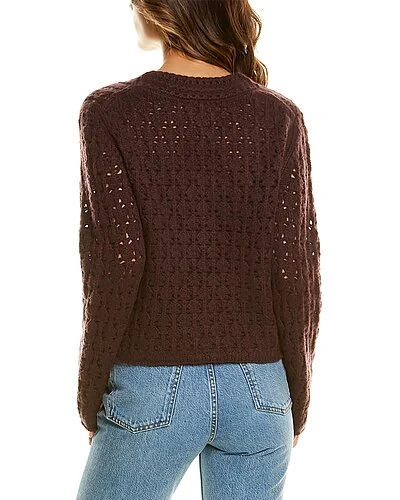 Vince Crochet Wool & Cashmere-Blend Cardigan Women 4 Vince Crochet Wool & Cashmere-Blend Cardigan Women - Image 2