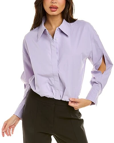 Elastic Hem Blouse Women 2 Elastic Hem Blouse Women