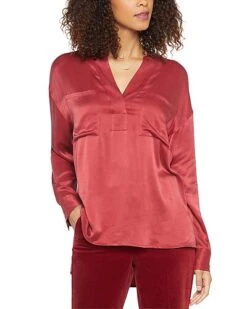 NYDJ Woven Henley Women