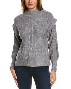 Ioned Rib Turtleneck Wool & Cashmere-Blend Sweater Women