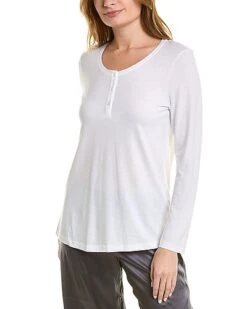 HANRO Sleep & Lounge Long Sleeve Henley Shirt Women